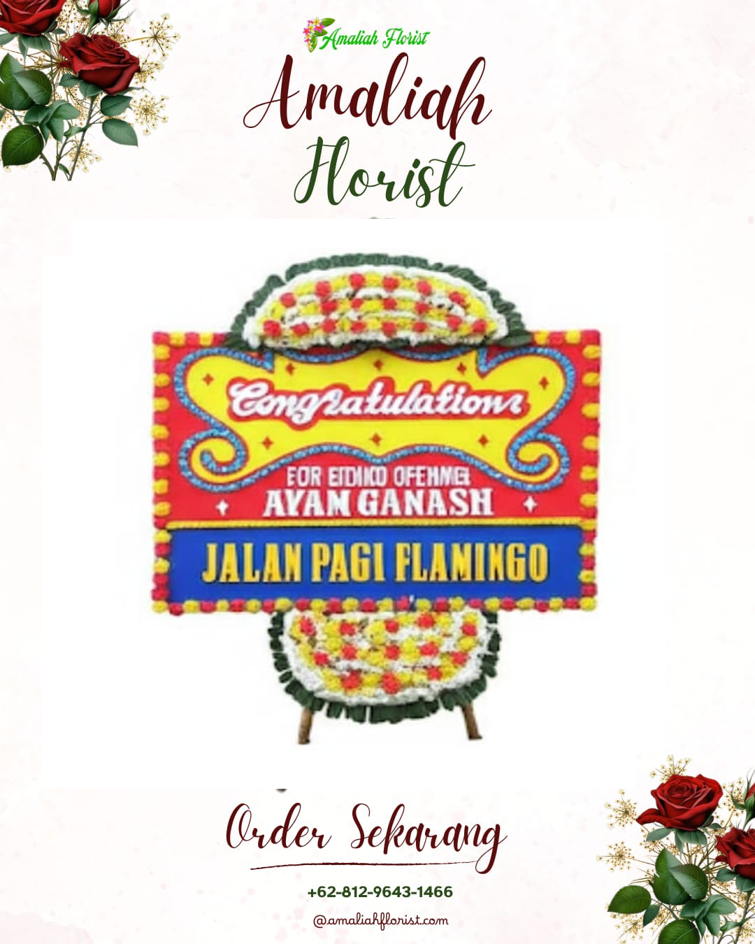 Sewa Papan Bunga Kasemen
